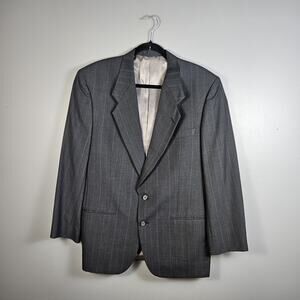 Terzo Uomo 42R USA MADE‎ Gray Thin Striped Sports Jacket Coat